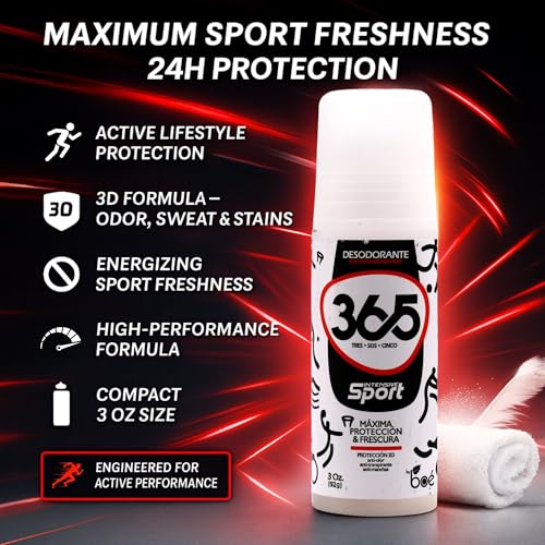Desodorante Antitranspirante 365 Intense Sport 3 oz miniatura 2