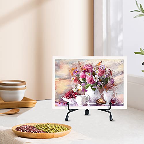 Artliving Plate Stands For Display - Iron Easel Stand Plate Holder Display Stand Picture Frame Stand For Pictures | Photo|Decorative Plate |Dish | Tabletop Art -(6 Pieces-4Inch+6Inch+8Inch) #TOP6