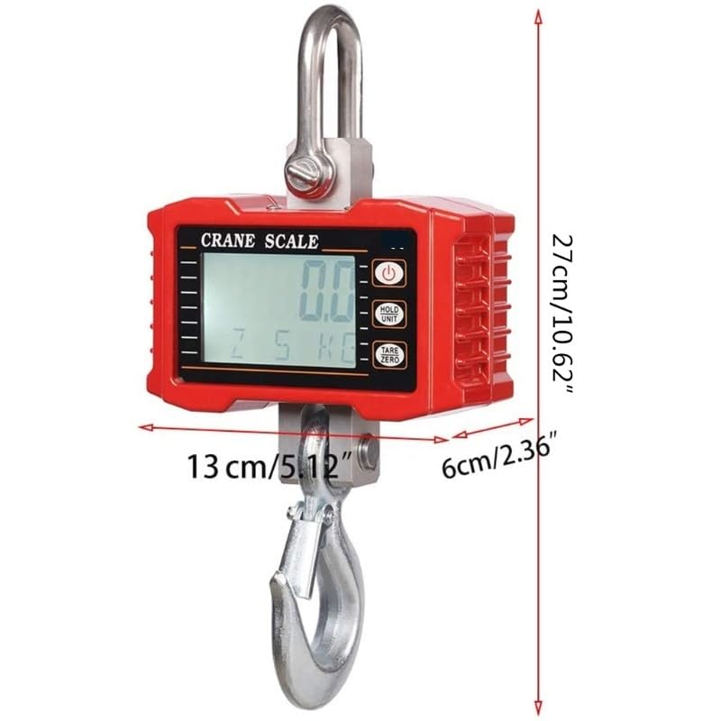 Crane Scale, Industrial Heavy Duty Hanging Scale 1000KG/ 2000 High Precision Digital Crane for Construction Farm Factory,Convenient Operation