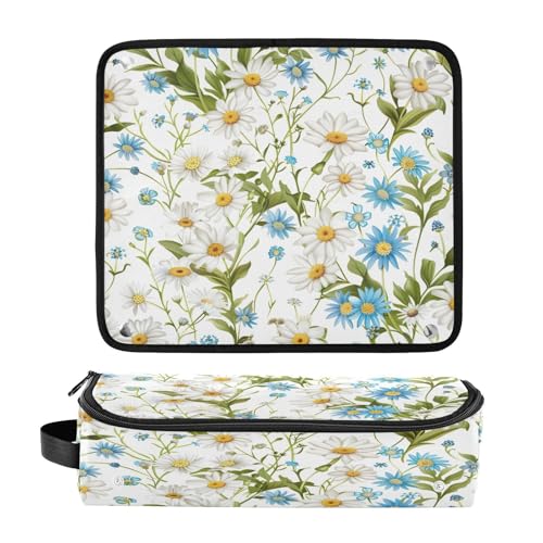 Bolsa de viaje y tapete resistente al calor para herramientas de cabello Beautiful Chrysanthemum, organizador para planchas, rizadores y accesorios de cuidado capilar miniatura 3