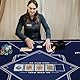LaiEr 60/80/100/120/140/160cm Quadratische Poker Matte Texas Hold’em Poker Gummimatte Poker Topper für Tische Faltbare Tragbare Poker Tischplatte Layoutw für Poker Spiele Blackjack Casino(100 * 100cm)
