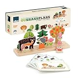 VILAC - Oussassplass Der Wald – Ingela P. Arrhenius – 9 Teile aus Holz + 60 Spielkarten mit Sich entwickelnden Schwierigkeitsgraden – Lernspiele für Kinder aus Holz – ab 3 Jahren – 7634