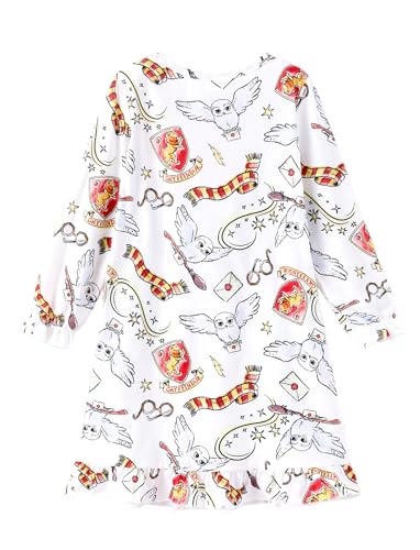 Harry Potter Pajamas Girls Nightgowns Gryffindor Hogwarts Long Sleeves Nightgown Casual Dress Sleepwear for Kids Girls2