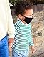 Oscar Apparels Kinder Wiederverwendbare Stoffmaske, 100% BCI Baumwolle mit elastischer Schlaufe, Schwarz, Kinder (5er Pack)