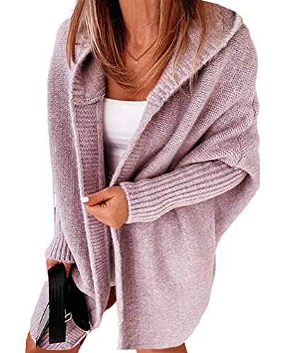 GORGLITTER Strickjacke Damen - Open Front Cardigan, Elegant Für Herbst & Winter