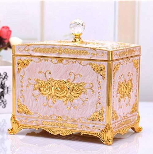 Europe square metal storage box makeup organizer cotton swap box cotton swab dispenser for table salle manger CSB02 - (Color: C6)
