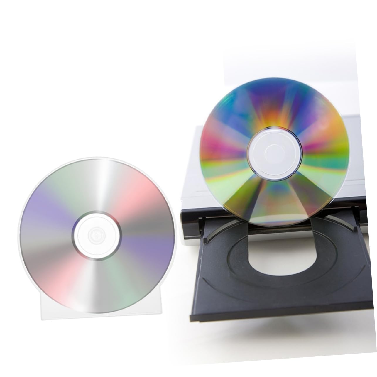 Cabilock Custodia Per Cd Trasparente in Plastica Rigida, Scatola Porta Cd Resistente Antipolvere, 50 Pezzi Per Archiviazione e Protezione Dischi, Per Casa, Auto e Viaggi
