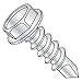 #8 x 3/8" Self-Drilling Screws/Unslotted/Hex Washer Head/Steel/Zinc / #2 Drill Point (Carton: 10,000 pcs)