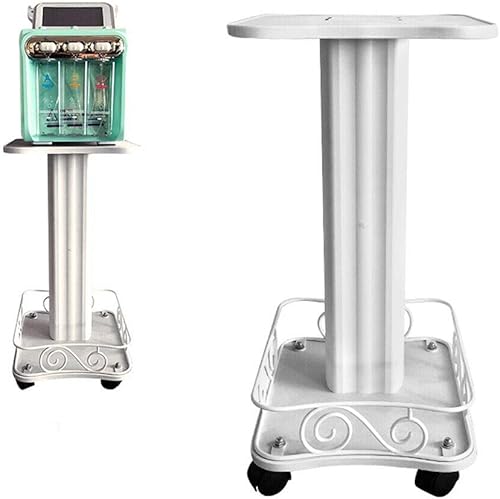 DYRABREST Carrito móvil para salón de belleza con ruedas, blanco, 13.8 in x 13.4 in, capacidad de carga de 88.2 lbs