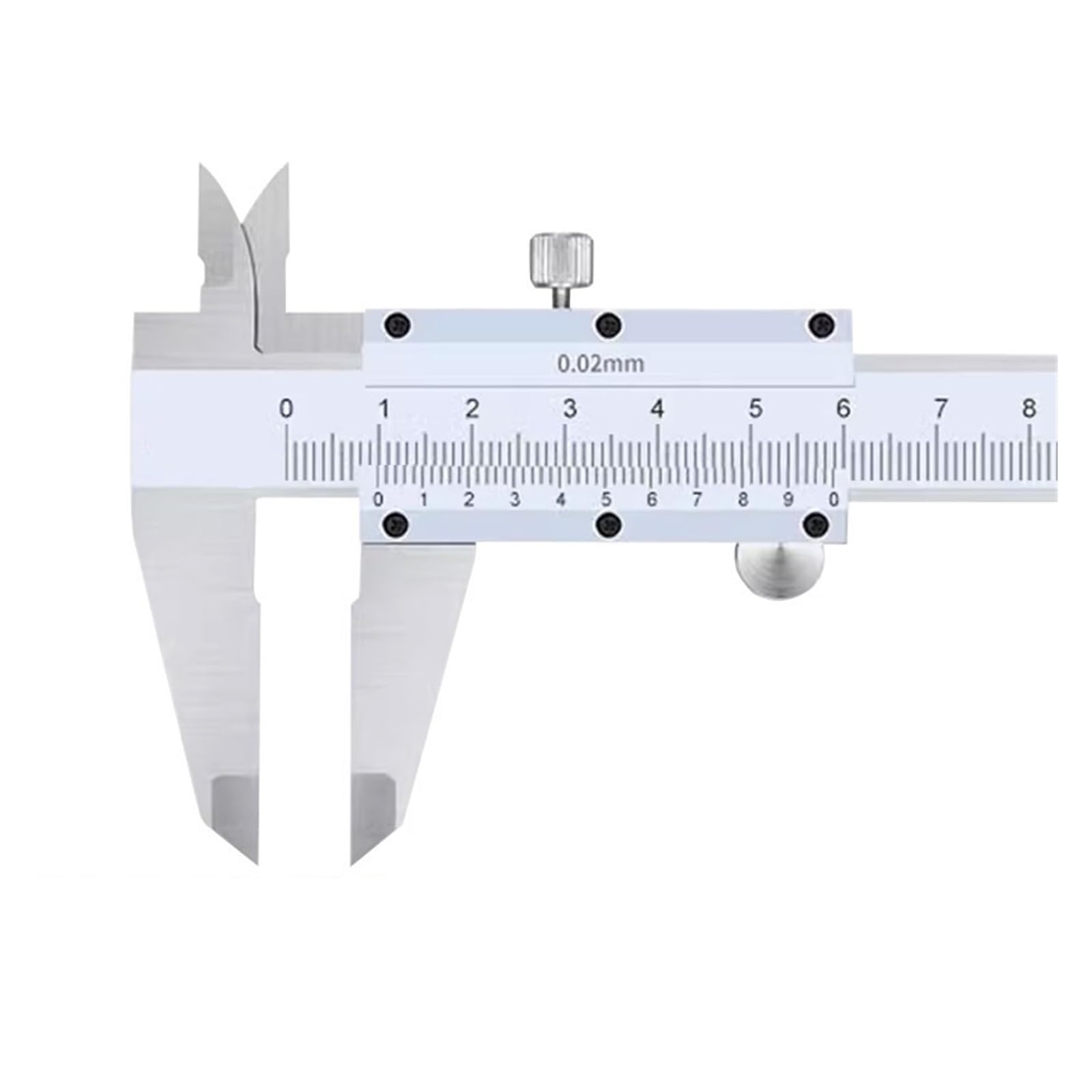 AWWVRLMM Stainless Steel Caliper 0-300mm 0-400mm 0-500mm 0-600mm Vernier Measuring Tool(0-200mm)