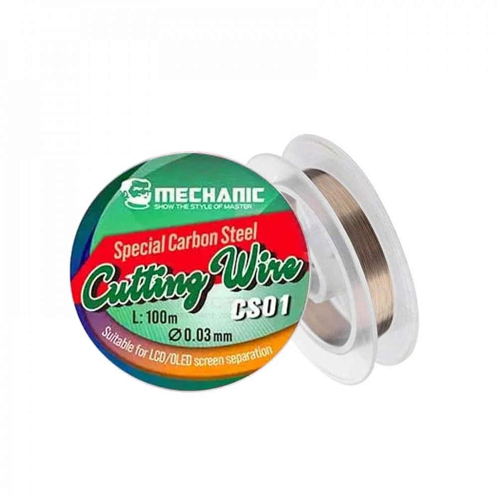 CS01 100m/328ft Special Carbon Steel Screen Cutting Wire Line For Phone LCD Cutting Wire, Glass Separater Repair Tool, 0.03mm-image-41
