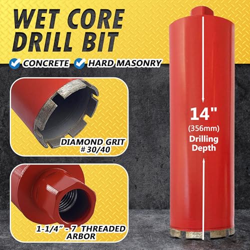Ediamondtools WBP0400A4 4 Inch Wet Drill Core Bits thumb #1