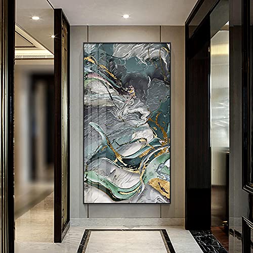 Mur art photo abstrait boho doré en impression grand format