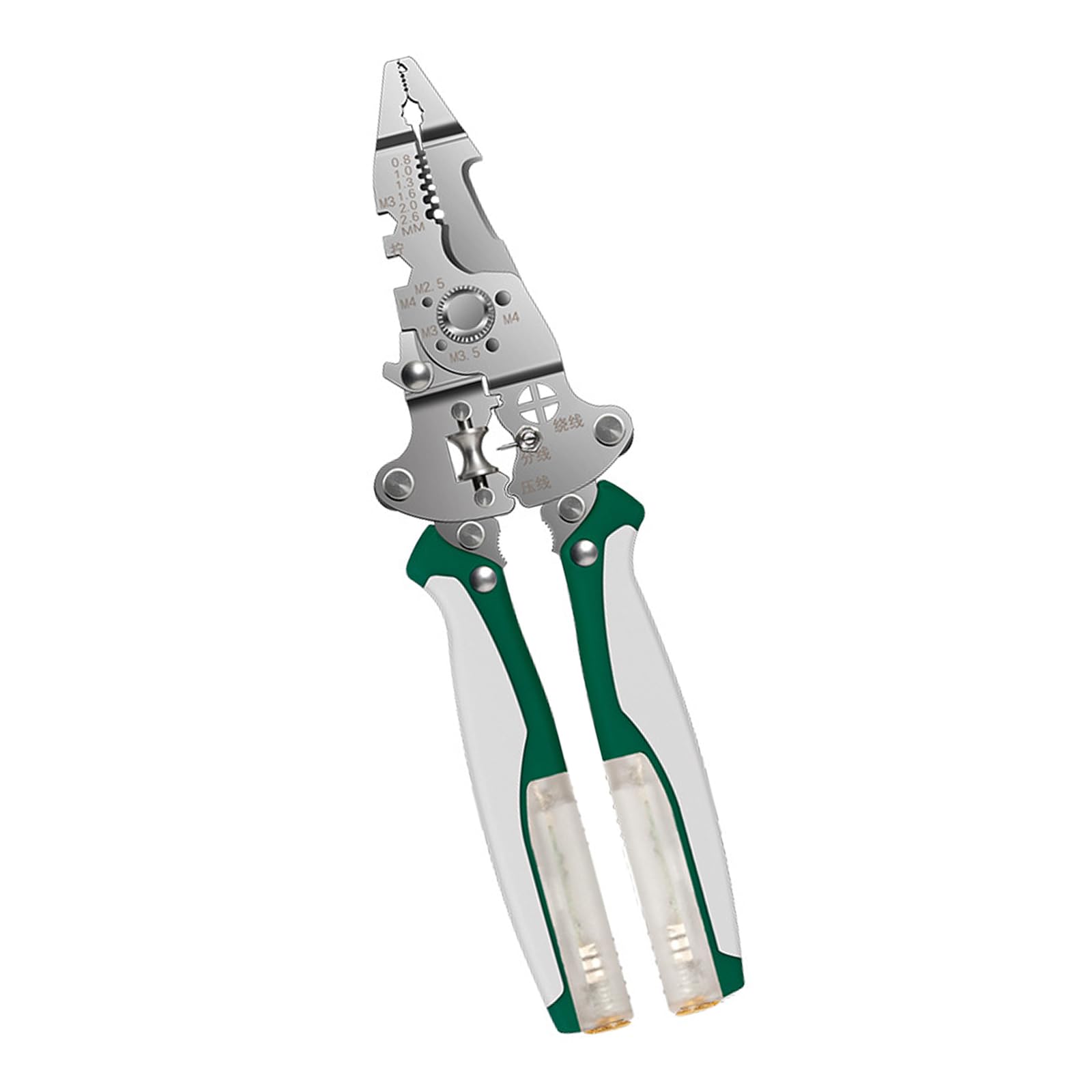 Apglsxy Advanced Wire Strippers With Comfortable Grip And Accurate Cable Stripping Capabilities For Technicians And Repair Task Built In Voltages Tester