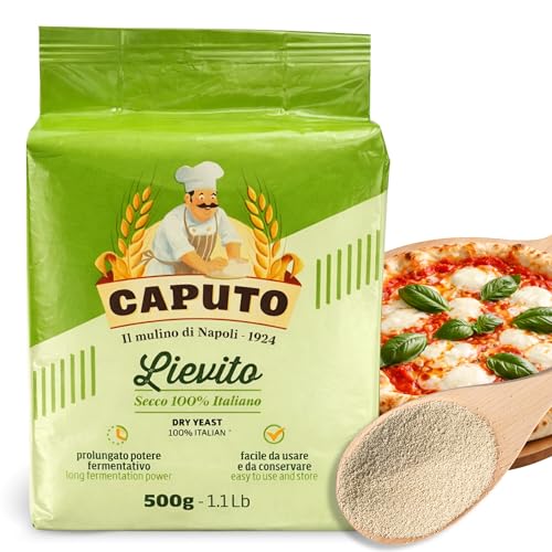 Levadura en polvo, Lievito Secco, Producto 100% Italiano, Levadura Seca, ideal para pizzas, panes y masas artesanales, Perfecta para pizzas napolitanas, Contiene 1 bote de 500 gr