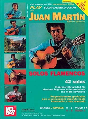 Play Solo Flamenco Guitar With Juan Martin Vol. 1: Progressively Graded for Absolute Beginners to Intermediate and More Advanced Spiral-bound – 1 Mar. 2002