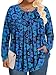 PEVRL Womens Plus Size Tops Long Sleeve Shirts Fall Tunics Blouses Wear with Leggings Vintage Gradient Flower 1x