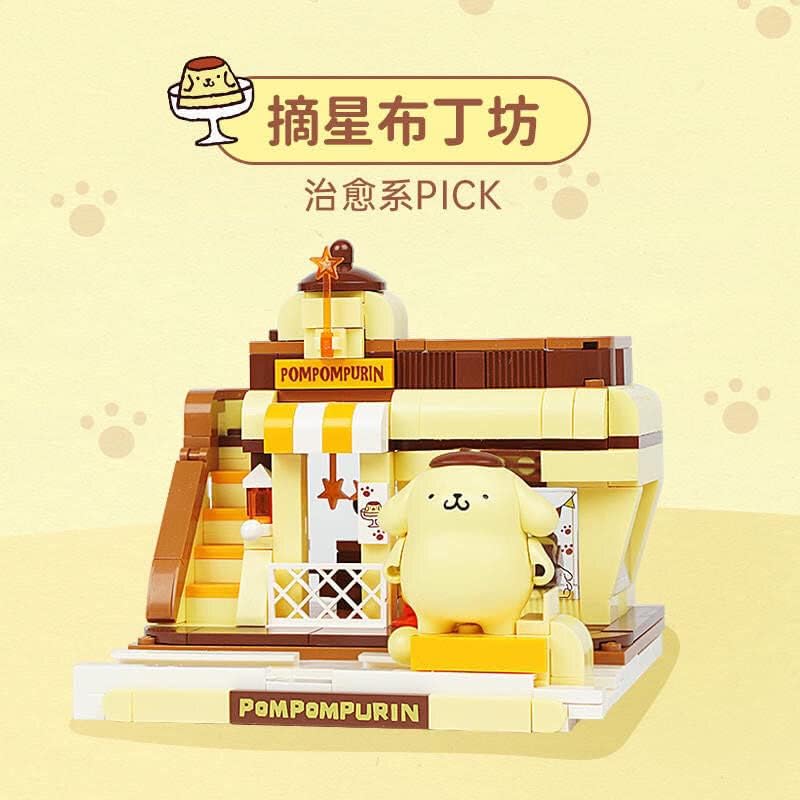 Assembled Keeppley Sanrio Pompopurin Shinning Pudding Shop
