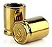 Caliber Gourmet 50 Caliber Shot Glasses - Set of 2, Gold