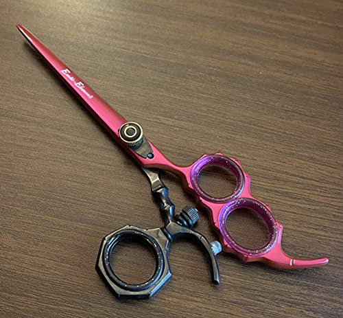 6.5” Adjusting Thumb Unisex Premium Quality Heavy Duty 2 Finger INsert Hair Cutting Grooming Scissor Shears Kit