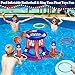 American Flag Pool Toys Games Set, Inflatable 2-in-1 Floating Basketball Hoop and Inflatable Ring Toss Pool Game with Score for Kids Teens Adults Summer Water Pool Toys 4th of July Patriotic Party