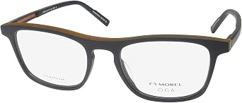 10176o Titanium Hardware Eyeglass Frame/Glasses Premium Materials European [53-19-145, black/orange]