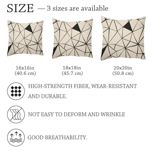 Housse de coussin velours 50x50cm géométrique au design texturé premium