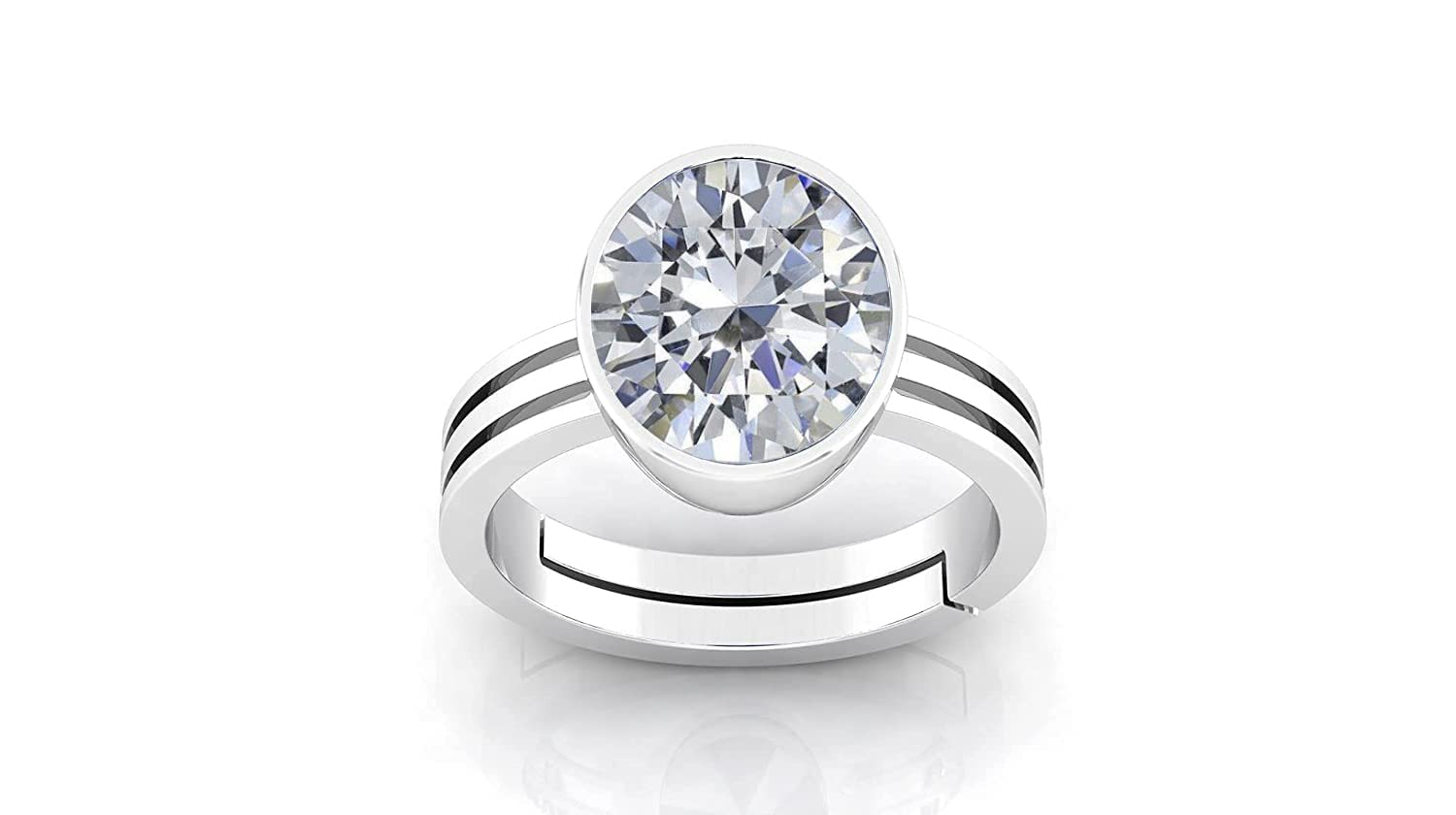 Ayush Gems 4.00 Ratti Natural Pink Zircon Stone Silver Adjustable Ring American Diamond Original Certified Gemstone Silver Plated Panchdhatu & Ashtadhatu Ring for Men and Women (B093LRFDZF) Amazon Price History, Amazon Price Tracker