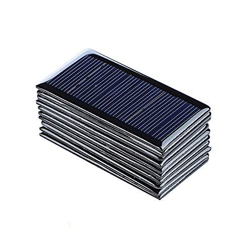 Sunyima 10Pcs 5V 60Ma Epoxy Solar Panel Polycrystalline Solar Cells For Solar Battery Charger Diy Solar Syatem Kits 68Mmx37Mm / 2.67"X1.45" 5V Solar Cells #TOP4