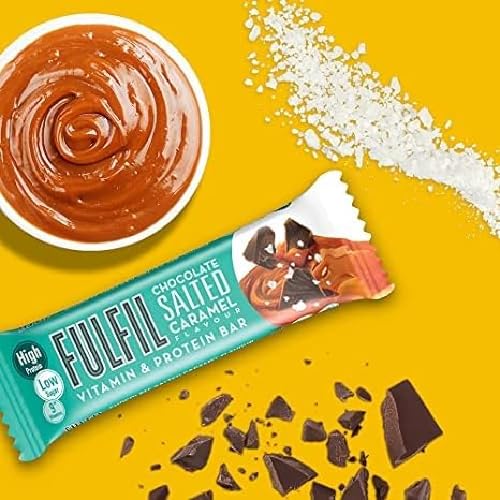FULFIL Vitamin and Protein Bars (15 x 55 g Bars) - Chocolate Peanut & Caramel Flavour - 20 g High Protein, 9 Vitamins, Low Sugar - Image 4