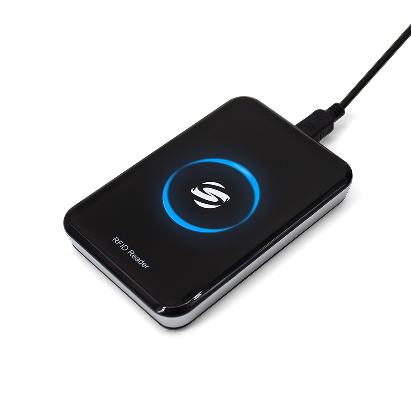 RFID Reader Metal Case ID IC Card Reader 125KHz/13.56Mhz Reader Scanner Long Range Dual Frequency Reads TK4001 EM4100 NFC Card MFS50S70 and Other 14443A Protocol Tags