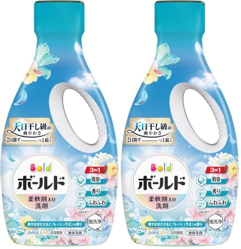 ボールド 液体 680g フレッシュサボンの香り 柔軟剤入り 洗濯洗剤 本体 (× 2)