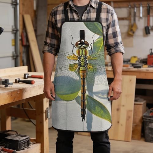 Delantal de trabajo pintado a mano para hombre y mujer miniatura 5