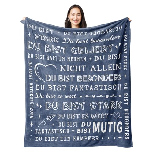 Juratar Geschenke für Frauen Männer, Personalisierte Decke Geburtstagsgeschenk für Frauen,...