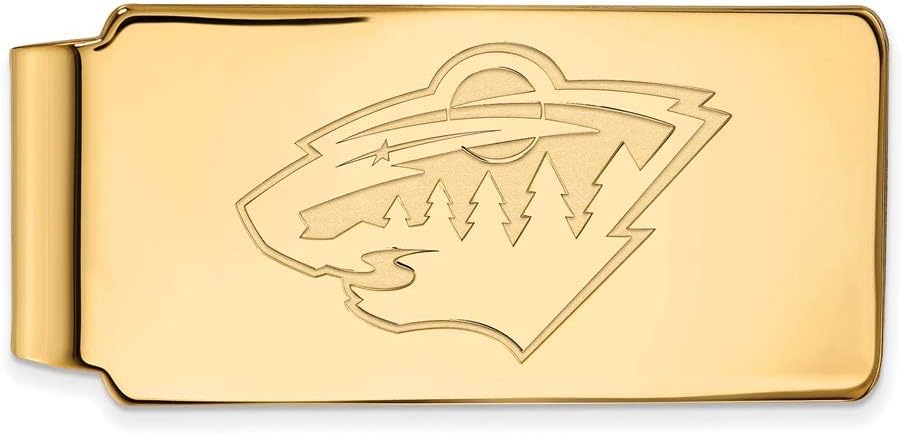 LogoArt 10k Yellow Gold NHL Minnesota Wild Money Clip