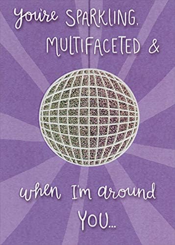 Designer Greetings You're Sparkling Disco Ball Funny/Humorous Birthday Card