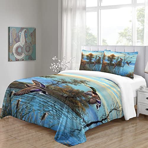 Housse de couette imprimée 3D microfibre 135x200 cm : la solution lit douillet sans plis - 5