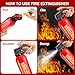 Fire Extinguisher for Home - 2pack Car Fire Extinguisher with Wall Mount, Small A B C K Fire Extinguisher, Water-Based Fire Extinguishers for Car/House/Kitchen/Truck/Marine/Boat/Vehicle/utv/rv