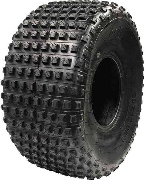 Ocelot 25x12x9 ATV/UTV Tire with Non-Directional Tread, Self-Cleaning Lug Design, Great Flotation - 25-Inch