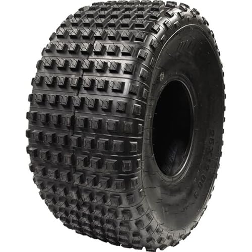 Ocelot 25x12x9 ATV/UTV Tire with Non-Directional Tread, Self-Cleaning Lug Design, Great Flotation - 25-Inch