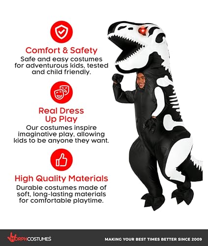Disfraz Inflable LED T-Rex para Niños miniatura 4