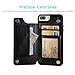 for iPhone 7 Plus/8 Plus Wallet Case with Card Holder,OT ONETOP Premium PU Leather Kickstand Card Slots Case,Double Magnetic Clasp and Durable Shockproof Cover 5.5 Inch(Black)