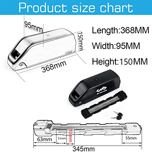 LG-21700 Cell 52V Electric Bike Batteries 24AH Lower Tube Battery - Image 4