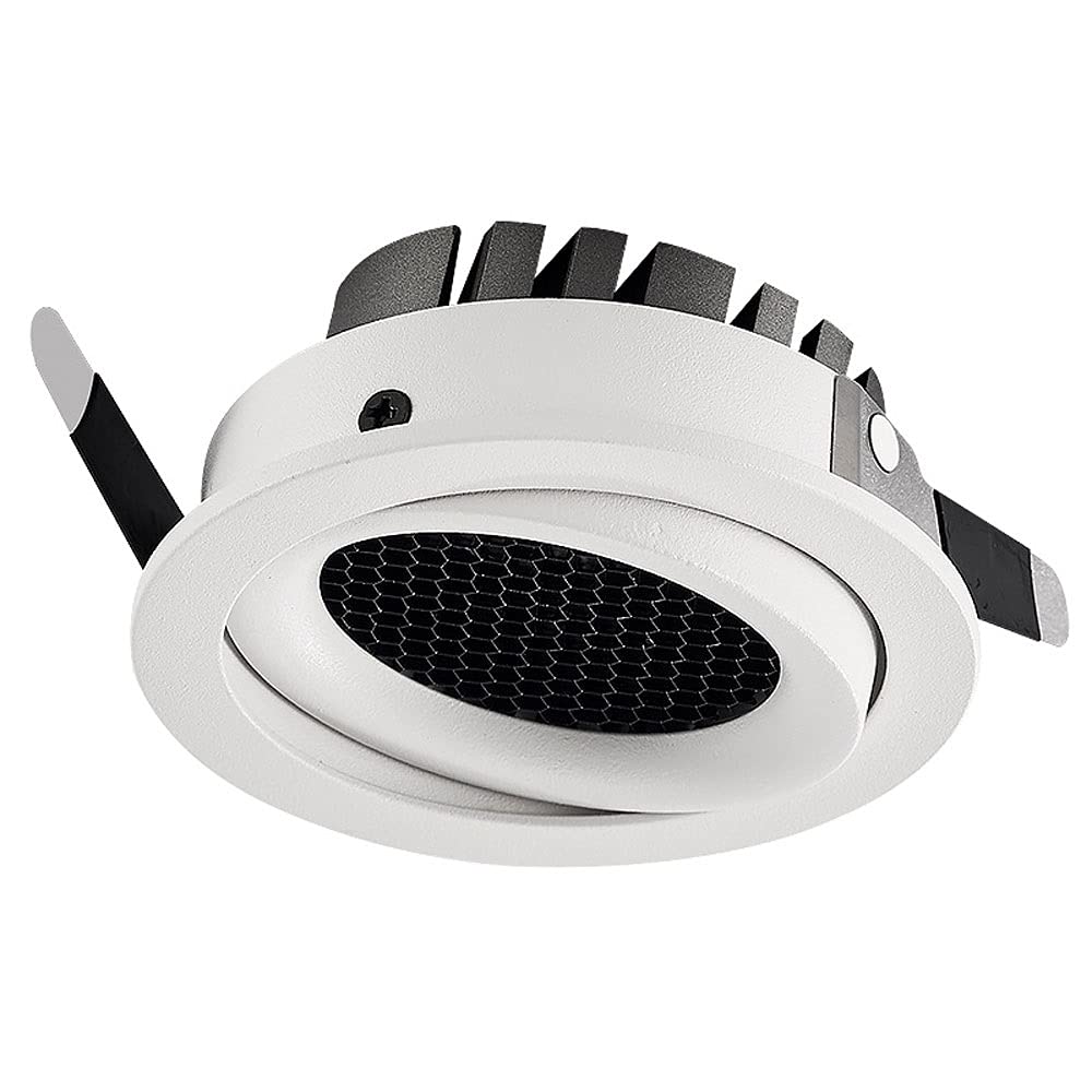 Reflektor sufitowy LED do zabudowy, lampa akcentująca, regulowana aluminiowa podtynkowa lampa sufitowa, nowoczesne reflektory sufitowe do salonu lub przedpokoju