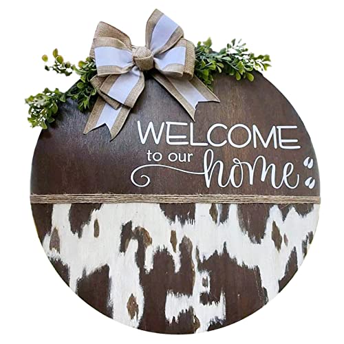 Panneau de bienvenue interchangeable pour remplacer les couronnes de porte