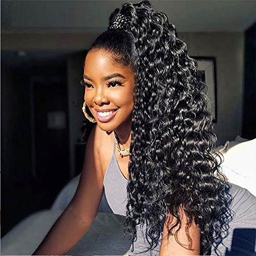 5X5 Lace Closure Wig 28 Inch Deep Part Space Malaysian Virgin Hair Water Wave Wigs Human Hair Pre Plucked With Baby Hair Bleached Knots High Density Remy Human Hair Wigs For Women 1B Long Wig