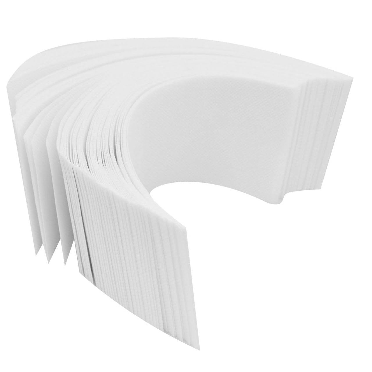 Professional Hair Removal Wax Strips Non Woven Fabric Disposable Waxing Paper Sheets Soft Durable Tear Resistant Material Salon Hygiene Standard Thick 100 GSM Wax Paper (75pcs) (White)-image-24
