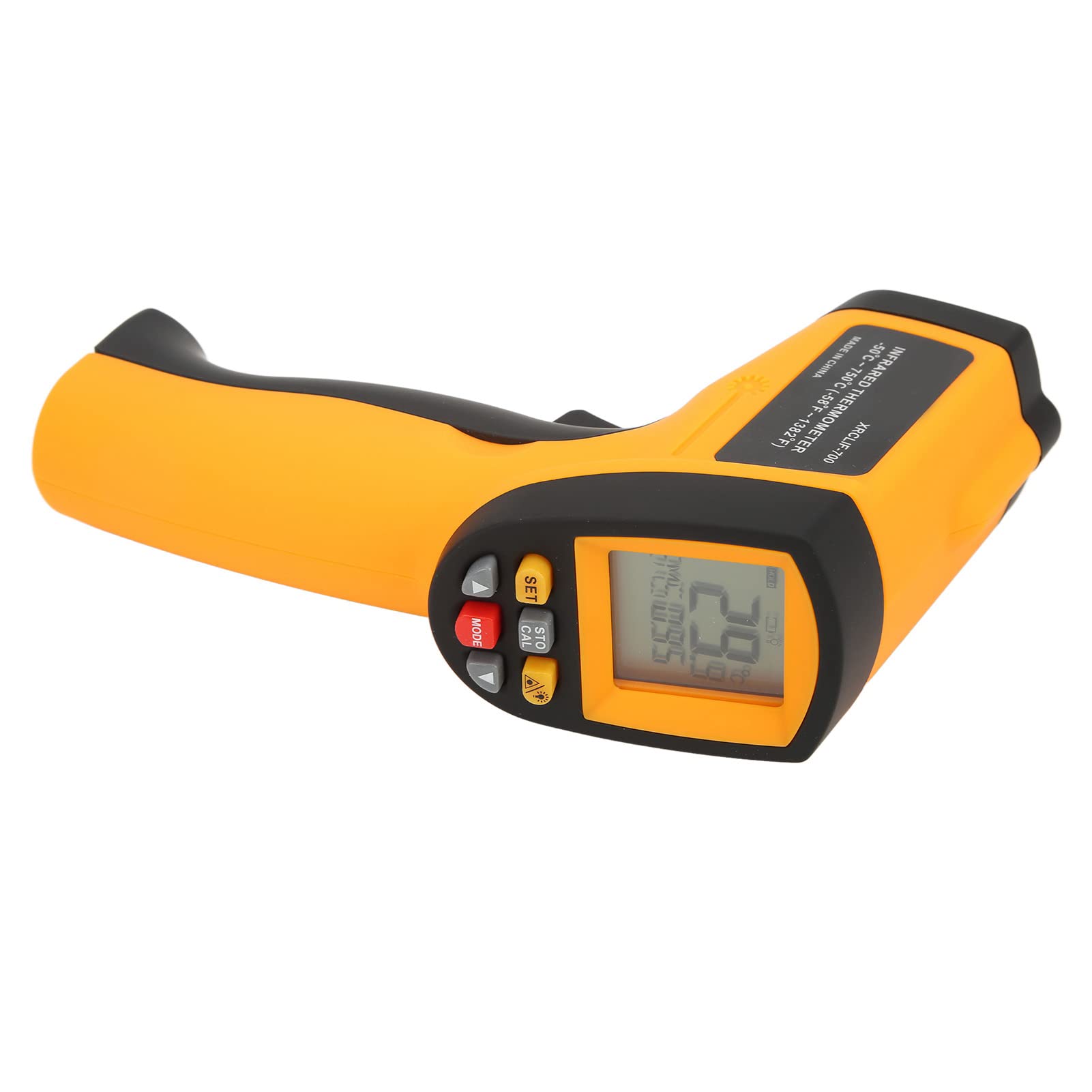 ViaGasaFamido Termómetro Infrarrojo, Medidor de Temperatura ABS con Puntero para Cocinar HVAC y Energía Eléctrica, Rango de -58 ℉ a 1382 ℉ para Detección de Puntos Calientes