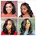 Mironica Lace Front Wigs Human Hair Body Wave Wig for Black Women with Baby Hair Brazilian Pre plucked Natural Color 150% Density Virgin 13×4 Frontal Glueless 100% Unprocessed Short Bob 10A 8