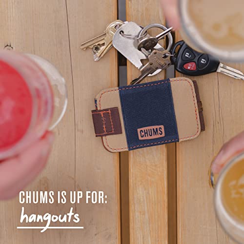 Image of Chums Bandit Bi-Fold Wallet, Slim RFID Wallet, Olive /Tan, 2.5 inches x 4.25